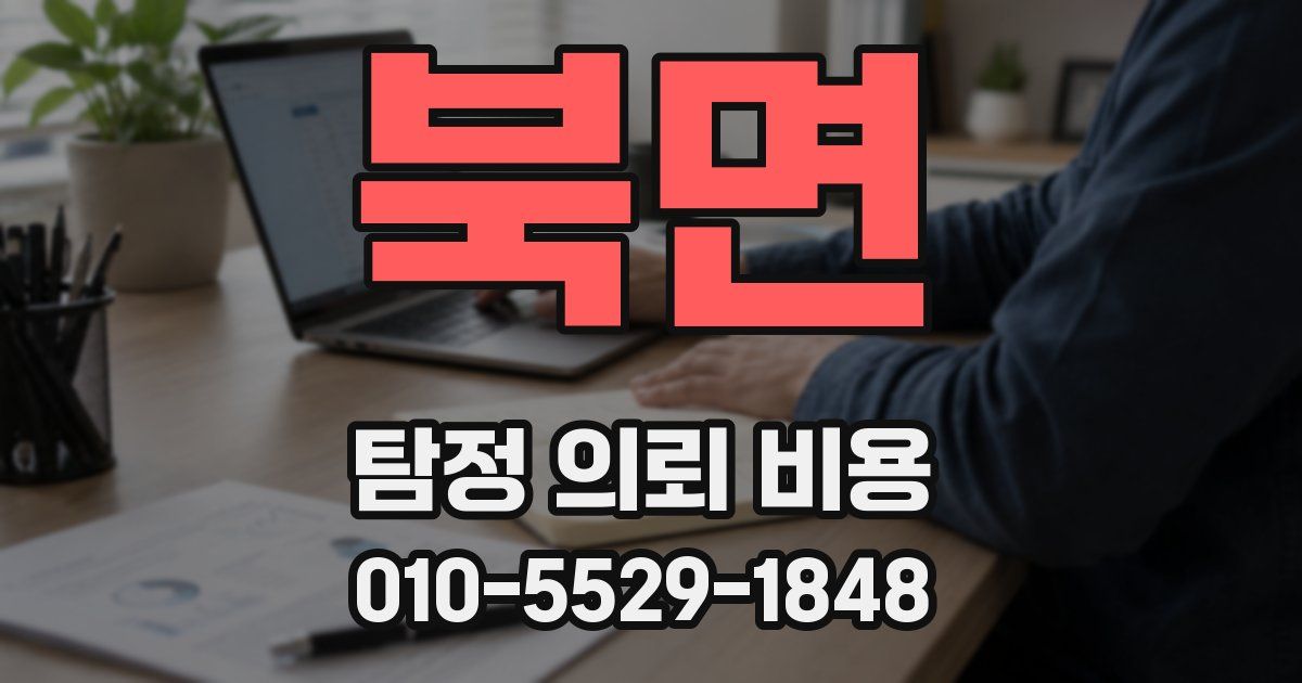 북면 탐정 의뢰 비용