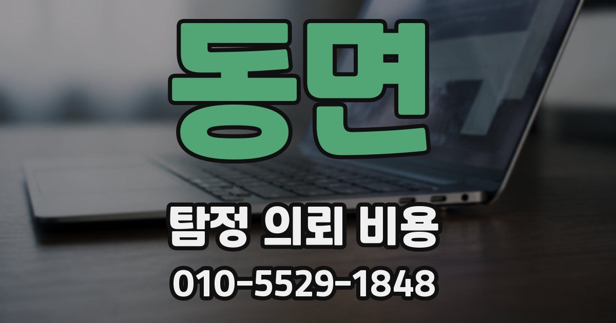 동면 탐정 의뢰 비용