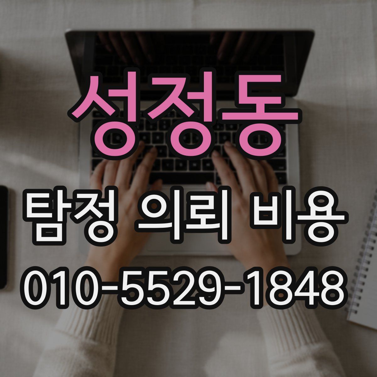 성정동 탐정 의뢰 비용