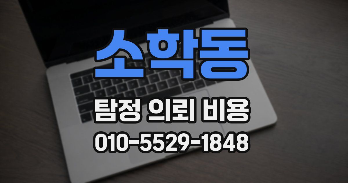 소학동 탐정 의뢰 비용