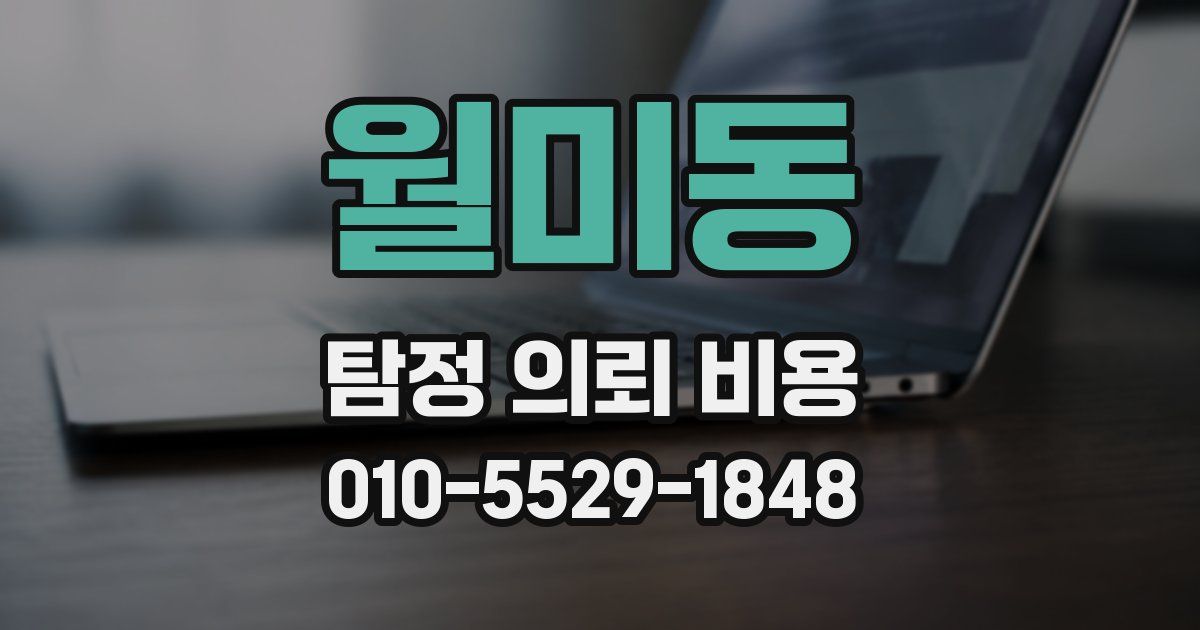 월미동 탐정 의뢰 비용