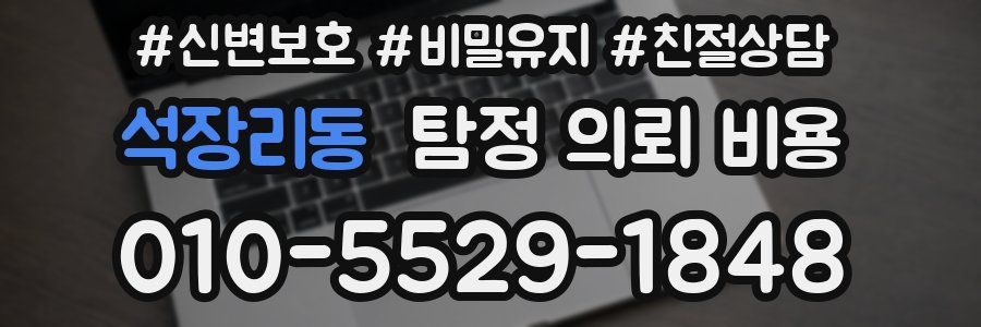 석장리동 탐정 의뢰 비용