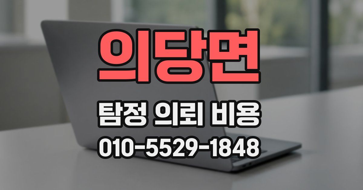 의당면 탐정 의뢰 비용