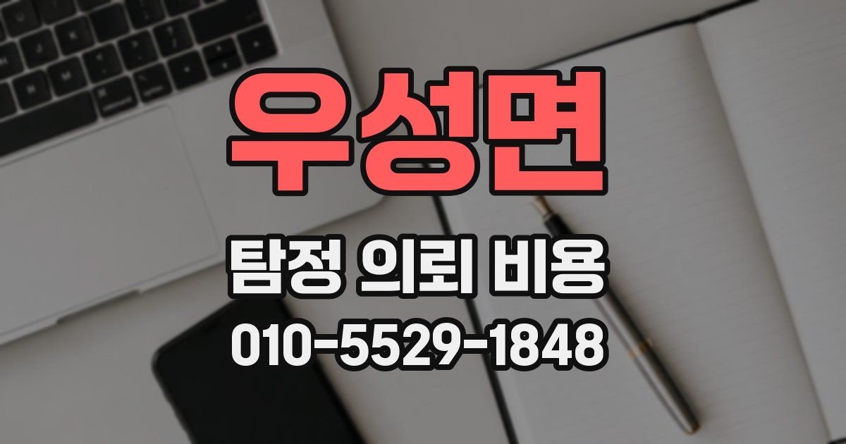 우성면 탐정 의뢰 비용