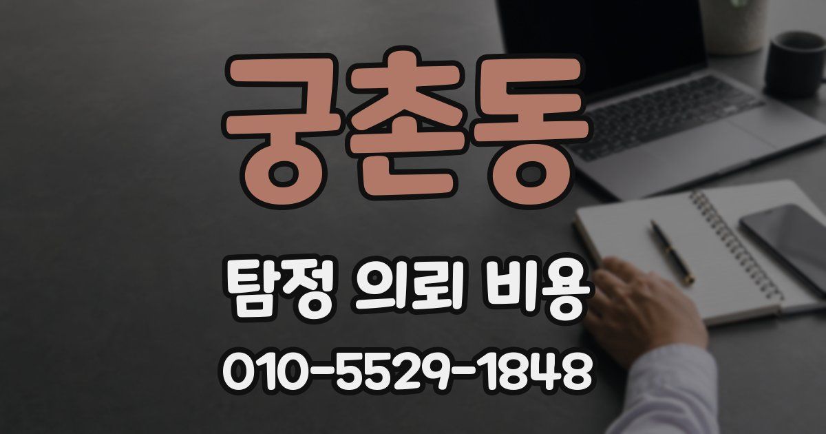궁촌동 탐정 의뢰 비용