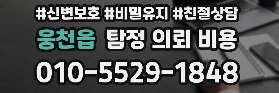 웅천읍 탐정 의뢰 비용