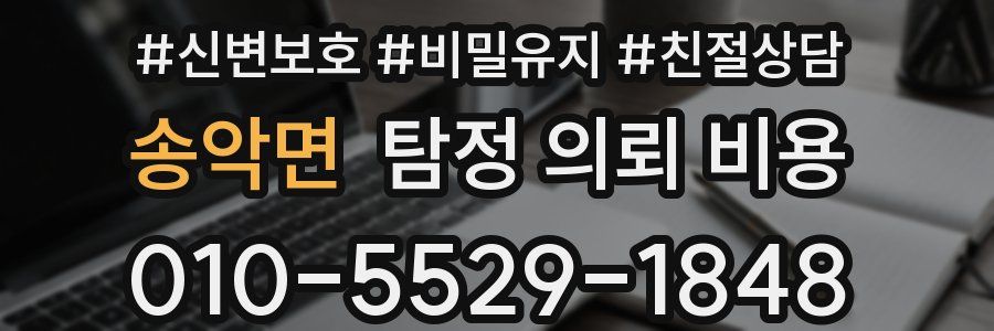 송악면 탐정 의뢰 비용
