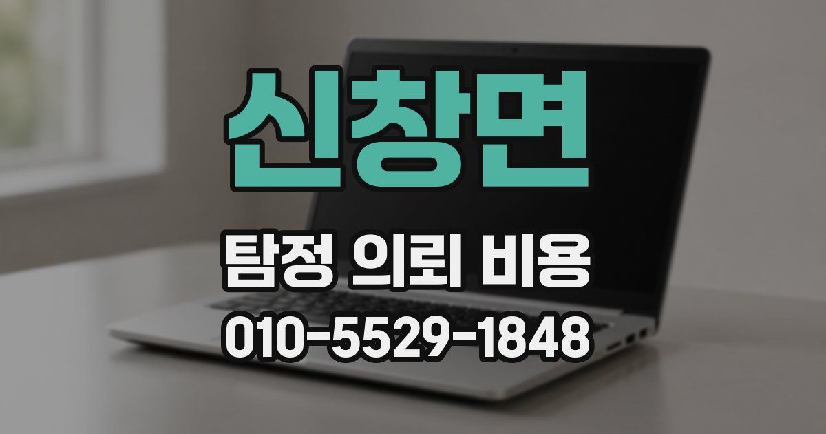 신창면 탐정 의뢰 비용