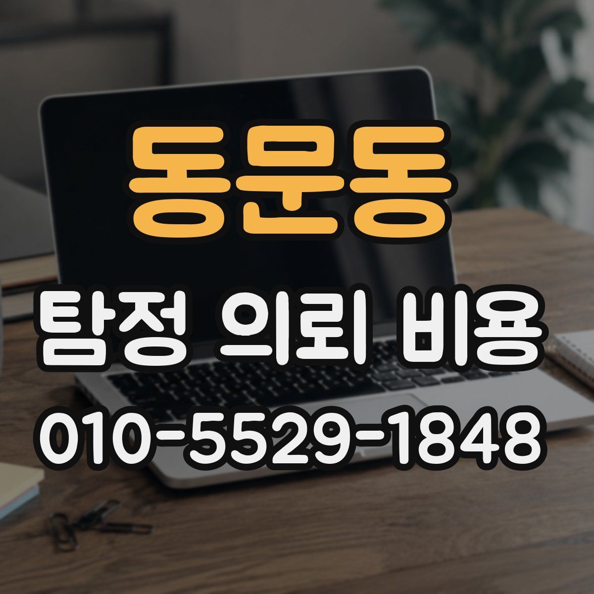 동문동 탐정 의뢰 비용