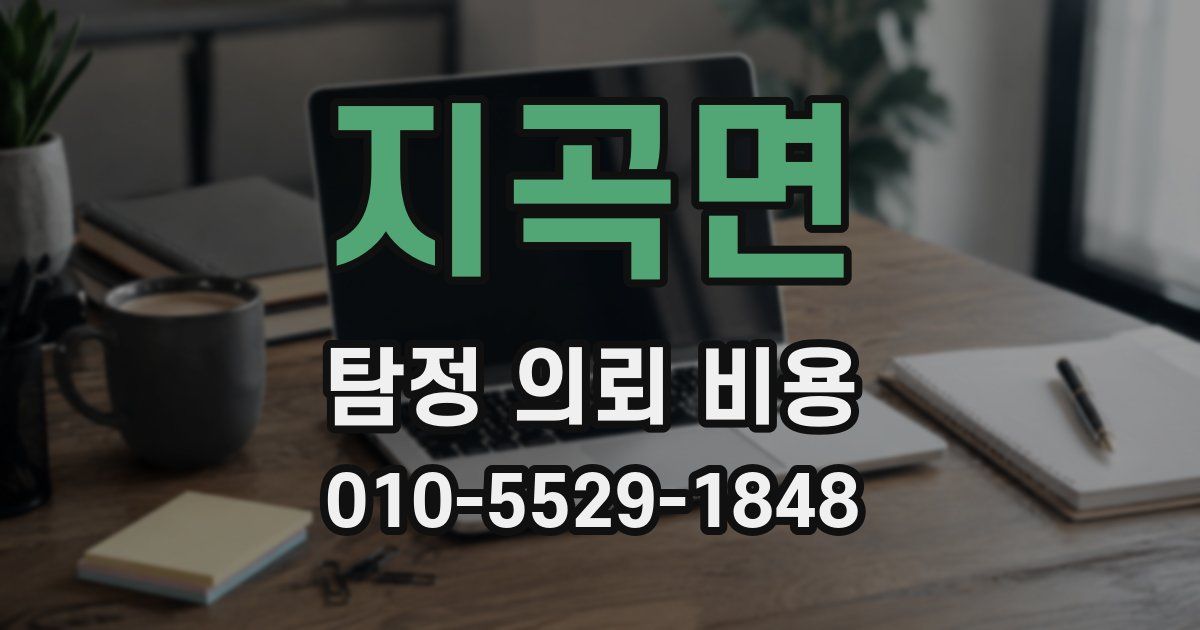 지곡면 탐정 의뢰 비용