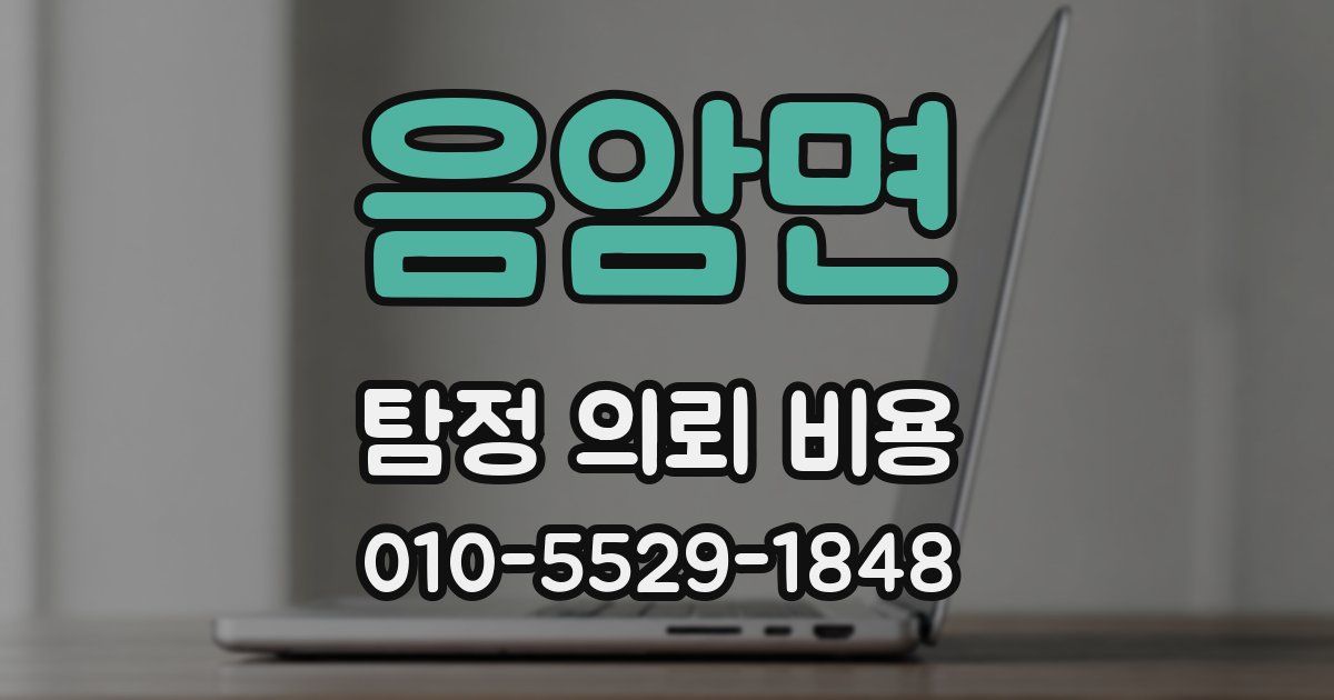 음암면 탐정 의뢰 비용