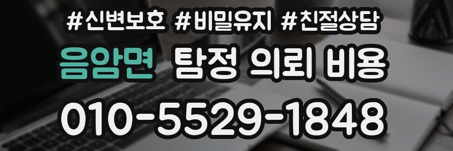 음암면 탐정 의뢰 비용
