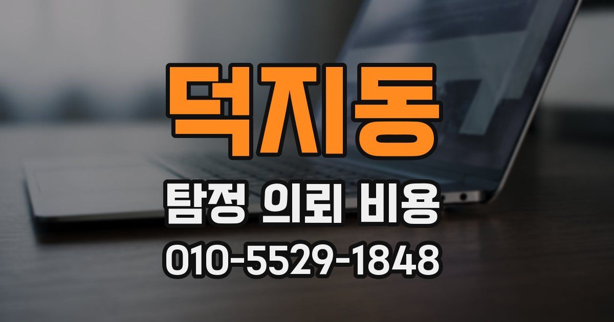 덕지동 탐정 의뢰 비용