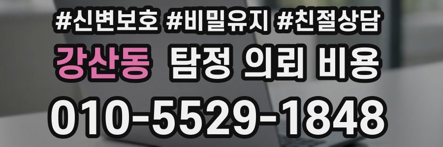 강산동 탐정 의뢰 비용