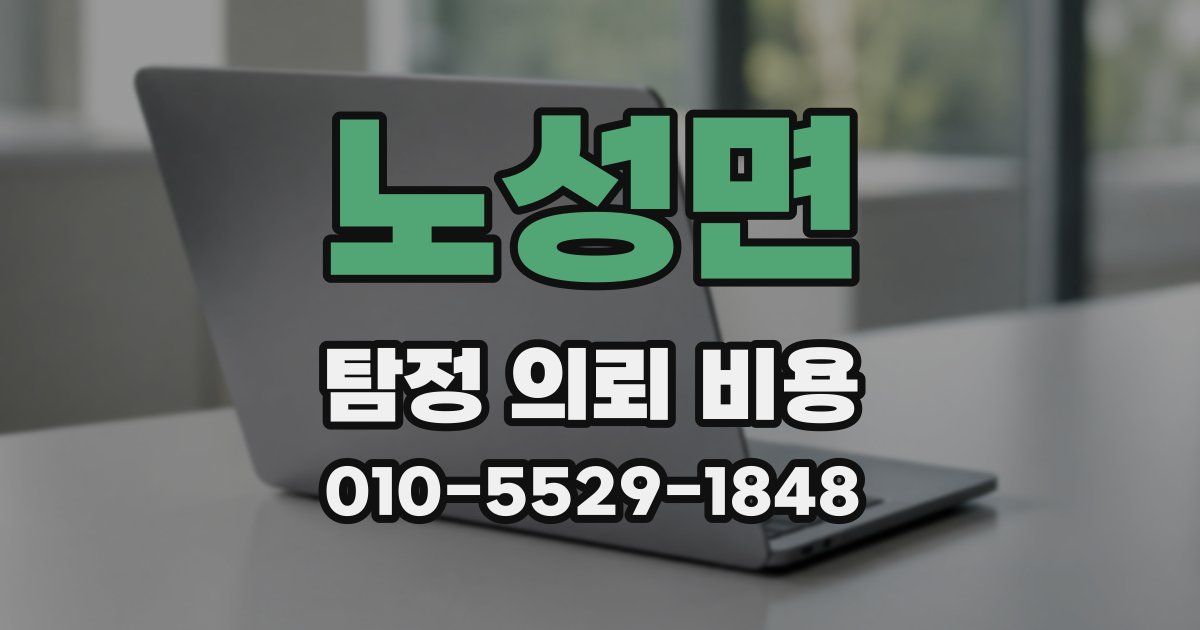 노성면 탐정 의뢰 비용