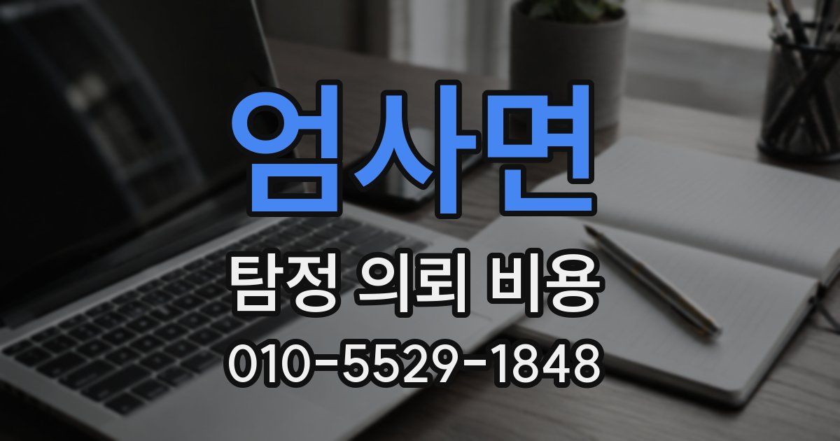 엄사면 탐정 의뢰 비용