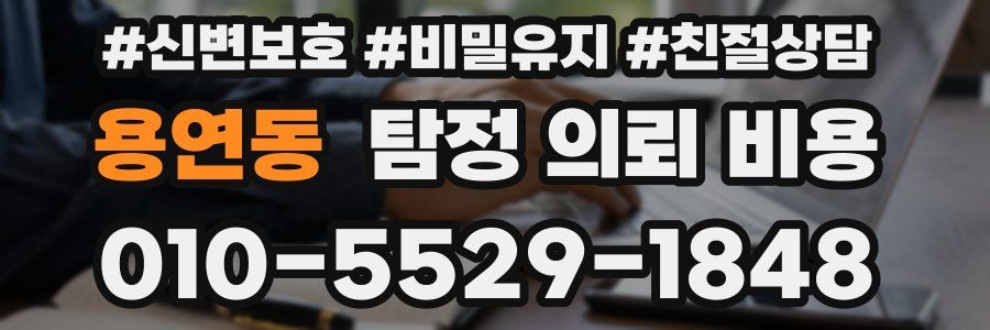 용연동 탐정 의뢰 비용