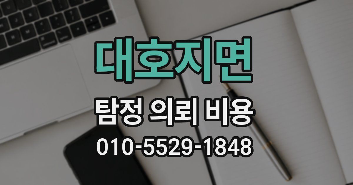 대호지면 탐정 의뢰 비용