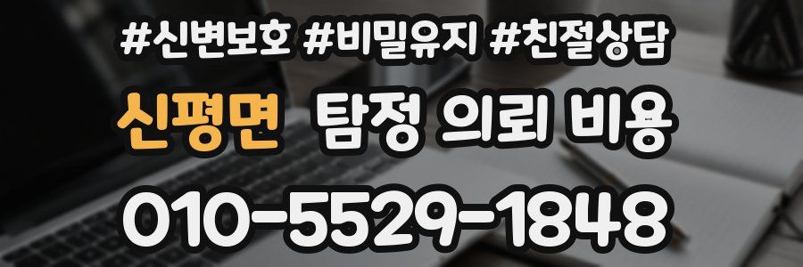 신평면 탐정 의뢰 비용