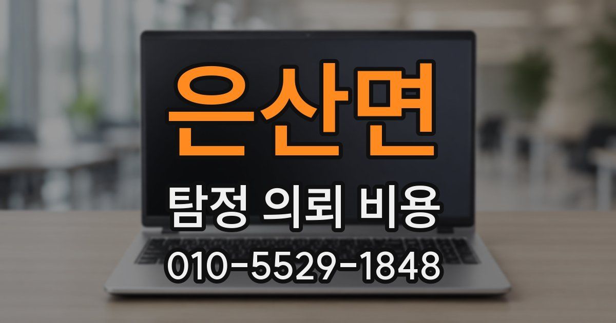 은산면 탐정 의뢰 비용