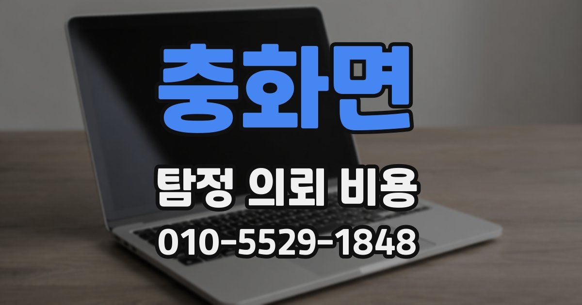 충화면 탐정 의뢰 비용