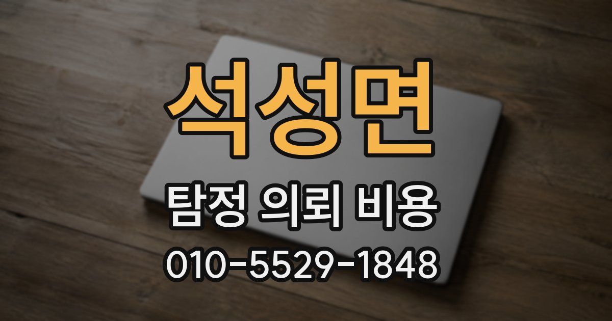 석성면 탐정 의뢰 비용