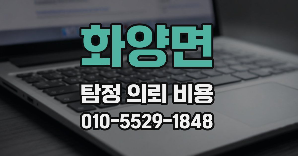 화양면 탐정 의뢰 비용