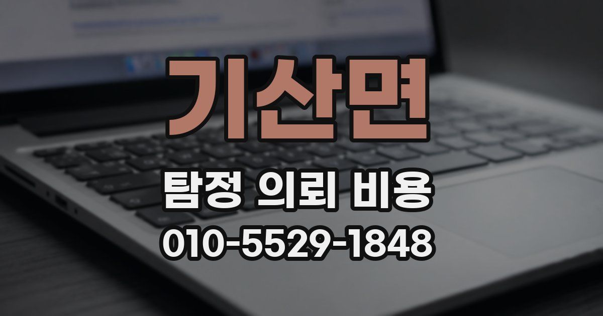 기산면 탐정 의뢰 비용