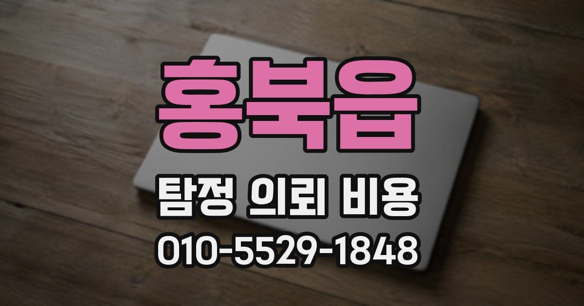 홍북읍 탐정 의뢰 비용
