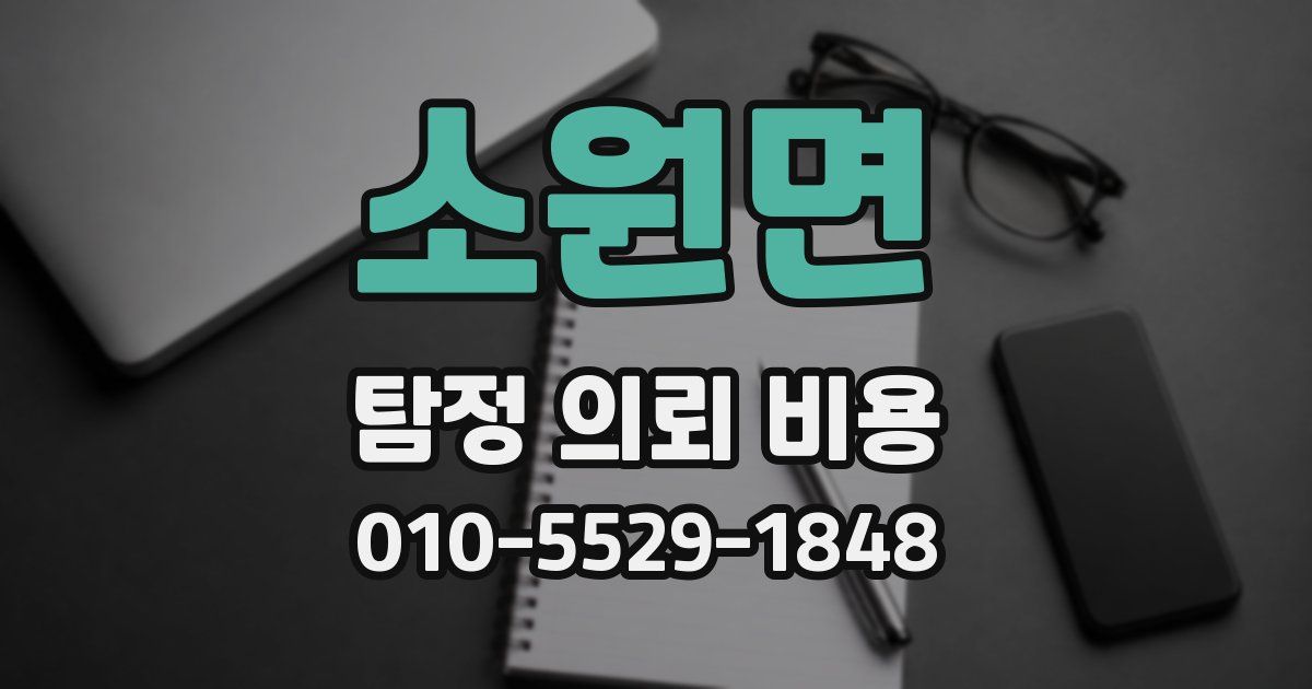 소원면 탐정 의뢰 비용