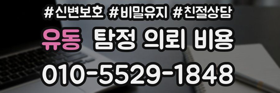 유동 탐정 의뢰 비용