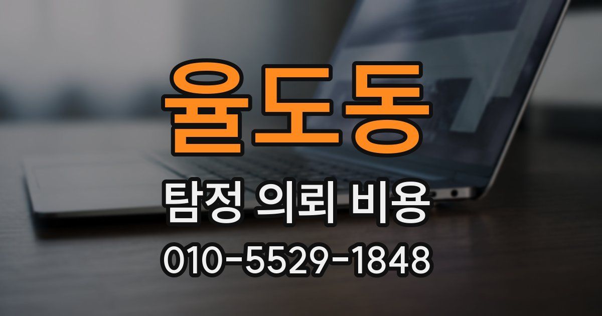 율도동 탐정 의뢰 비용