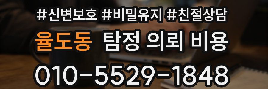 율도동 탐정 의뢰 비용