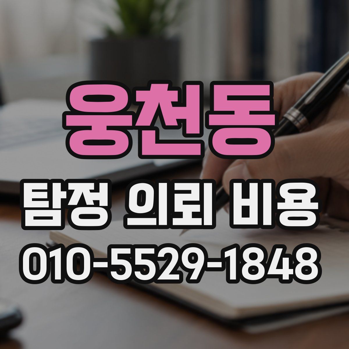 웅천동 탐정 의뢰 비용