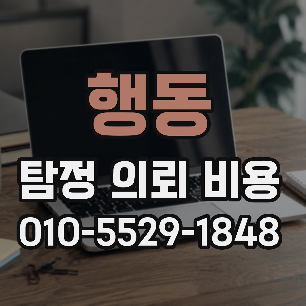 행동 탐정 의뢰 비용