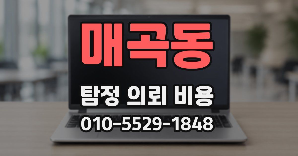매곡동 탐정 의뢰 비용
