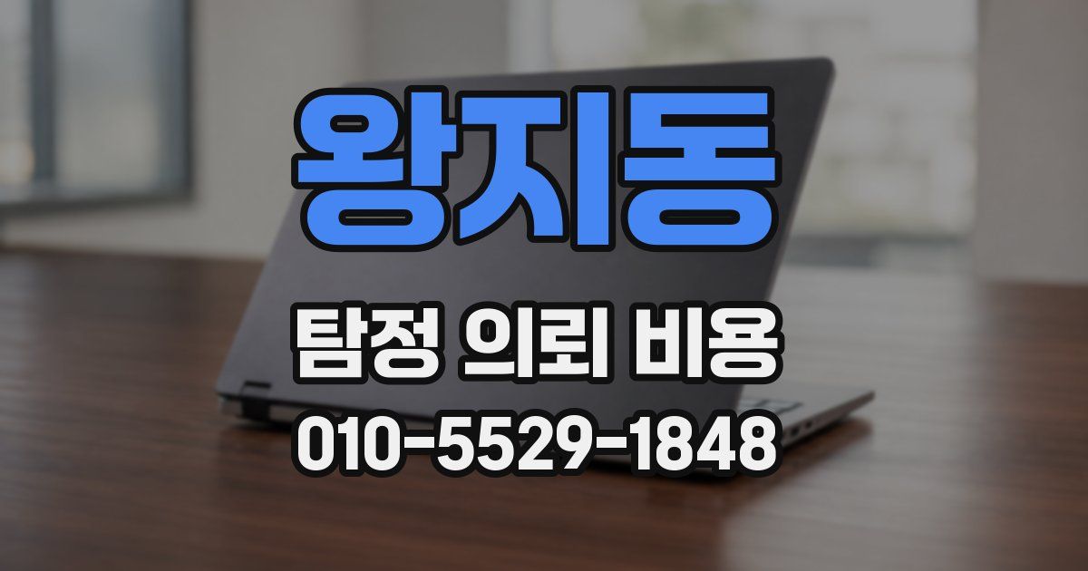 왕지동 탐정 의뢰 비용