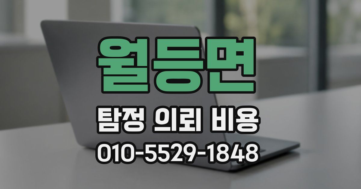 월등면 탐정 의뢰 비용