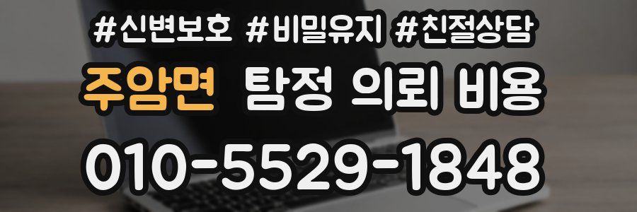 주암면 탐정 의뢰 비용