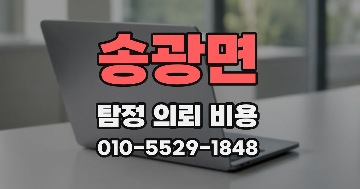 송광면 탐정 의뢰 비용