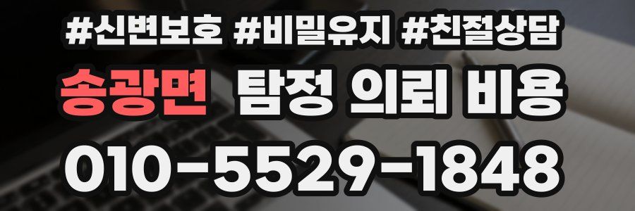 송광면 탐정 의뢰 비용