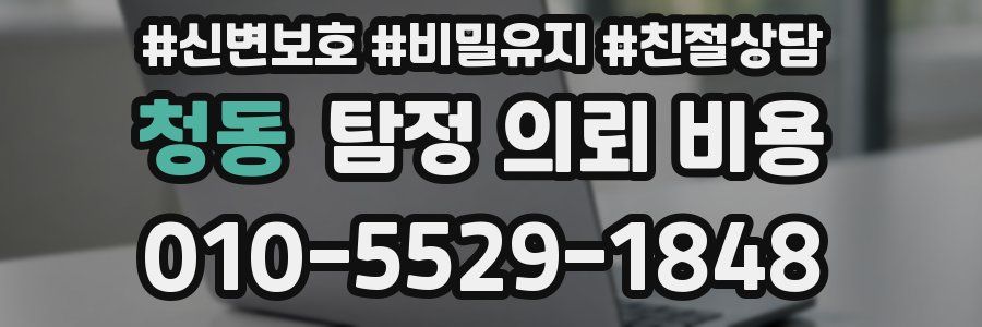 청동 탐정 의뢰 비용