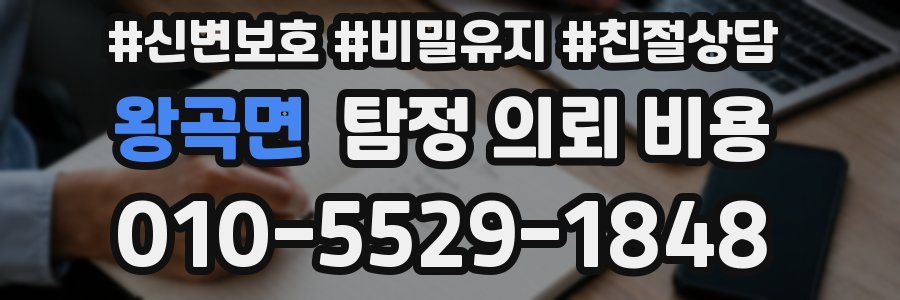 왕곡면 탐정 의뢰 비용