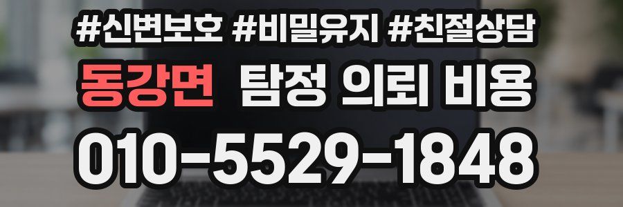 동강면 탐정 의뢰 비용