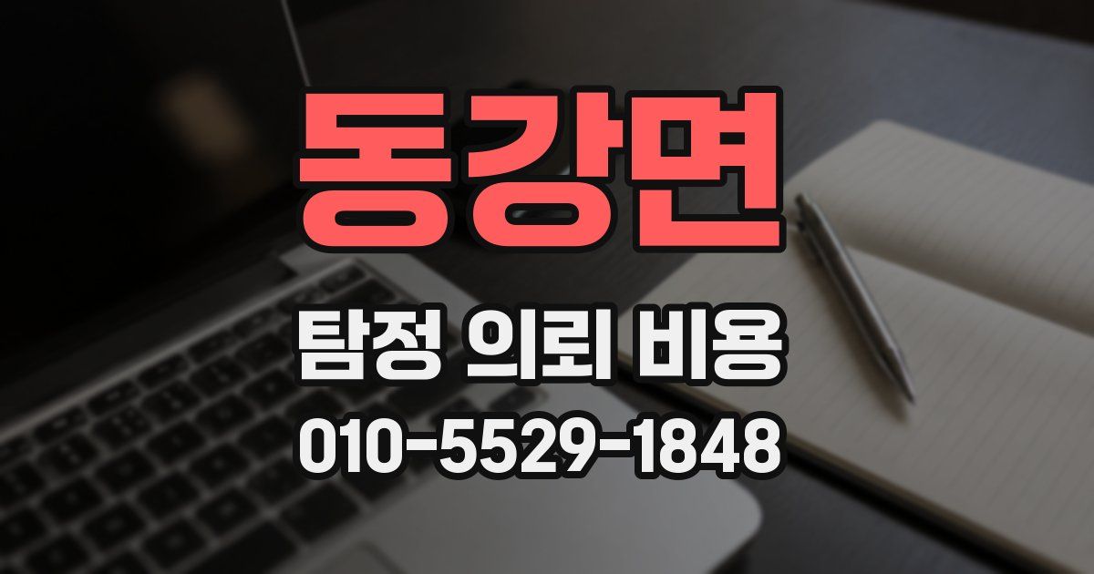 동강면 탐정 의뢰 비용