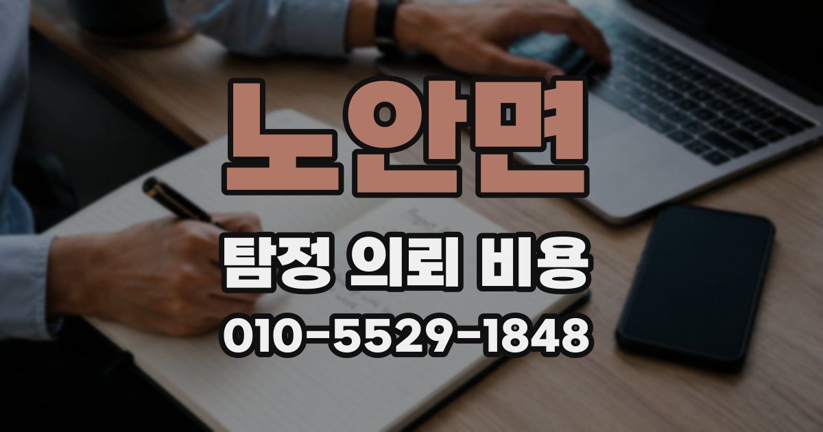 노안면 탐정 의뢰 비용