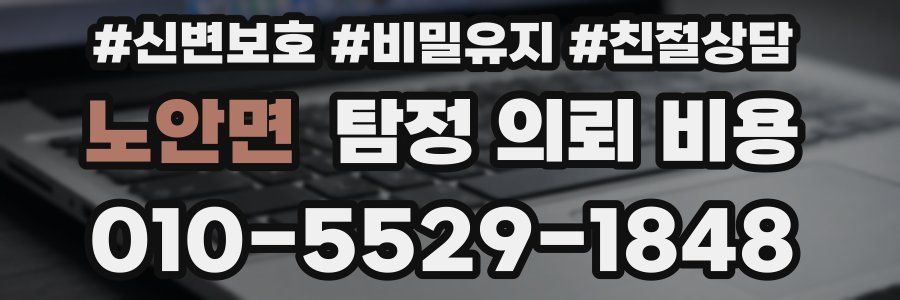 노안면 탐정 의뢰 비용