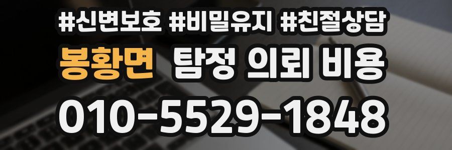 봉황면 탐정 의뢰 비용