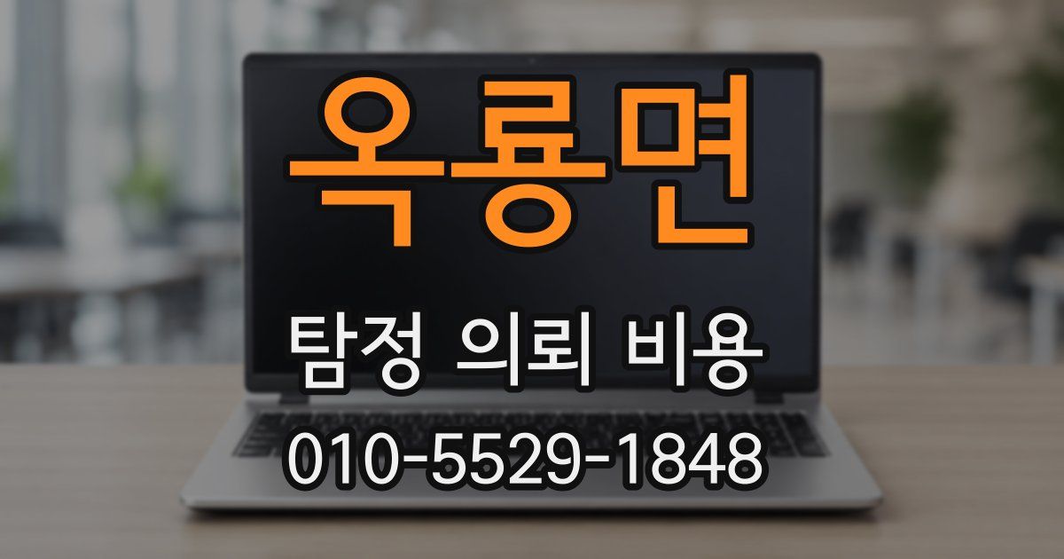 옥룡면 탐정 의뢰 비용