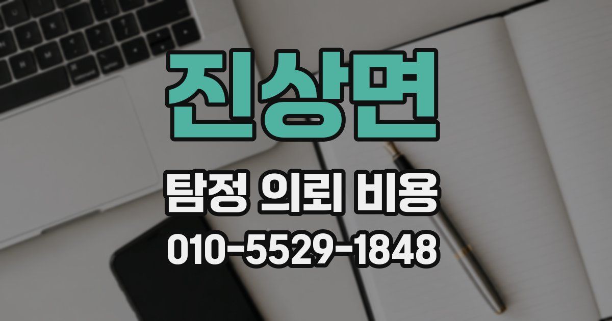 진상면 탐정 의뢰 비용